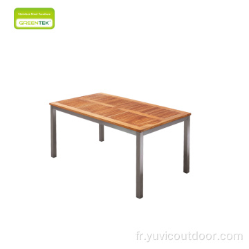 Table à manger en panneau Meubles de jardin de jardin extérieur